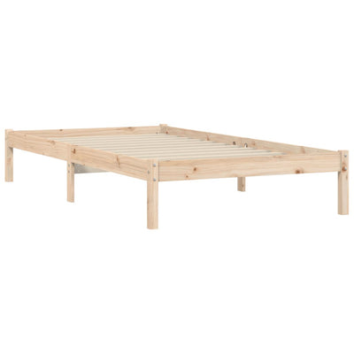 Bed Frame 90x190 cm Solid Wood Pine