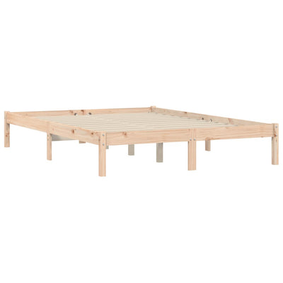 Bed Frame 150x200 cm Solid Wood Pine