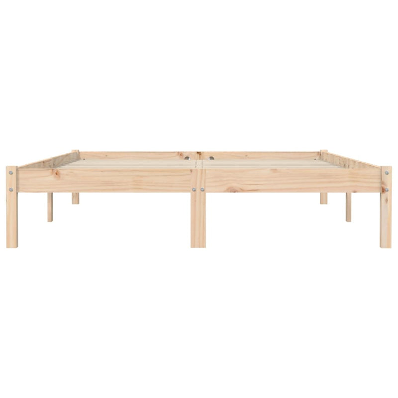 Bed Frame 150x200 cm Solid Wood Pine