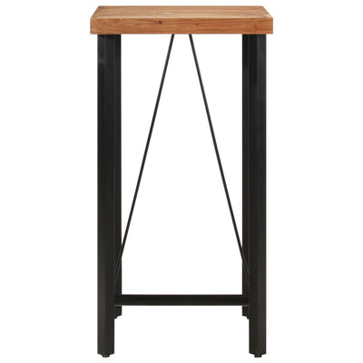 Bar Table 55x55x107 cm Solid Wood Acacia and Iron