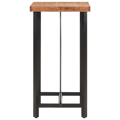Bar Table 55x55x107 cm Solid Wood Acacia and Iron