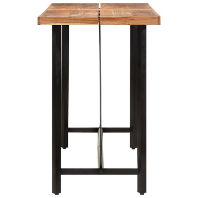 Bar Table 150x70x107 cm Solid Wood Acacia and Iron