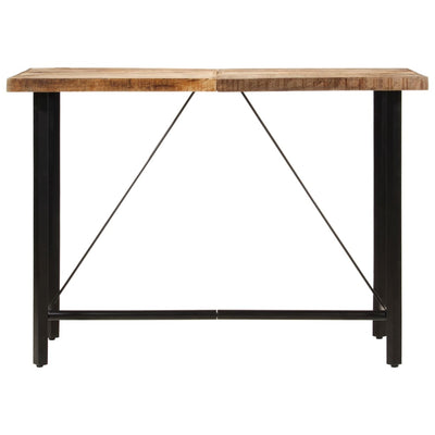 Bar Table 150x70x107 cm Solid Wood Mango and Iron