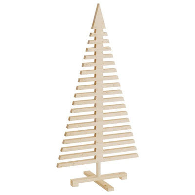 Wooden Christmas Tree for Decoration 120 cm Solid Wood Pine