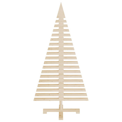 Wooden Christmas Tree for Decoration 120 cm Solid Wood Pine