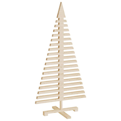 Wooden Christmas Tree for Decoration 120 cm Solid Wood Pine