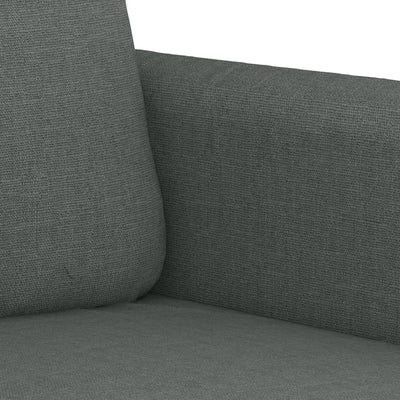 3-Seater Sofa Dark Grey Fabric 180 cm