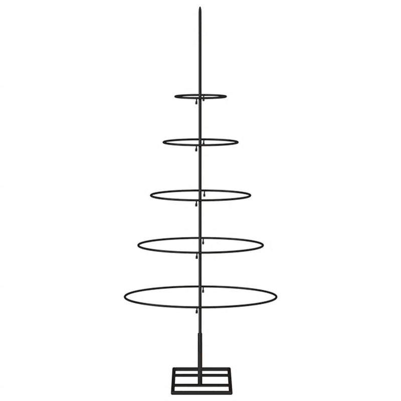 Metal Christmas Tree for Decoration Black 90 cm