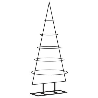 Metal Christmas Tree for Decoration Black 125 cm