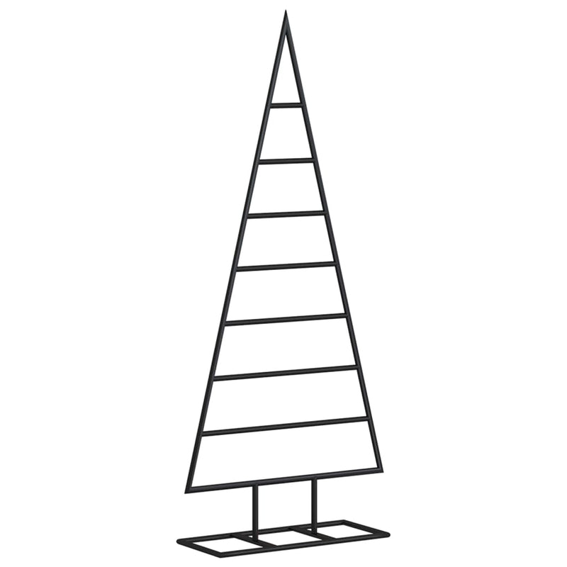 Metal Christmas Tree for Decoration Black 125 cm