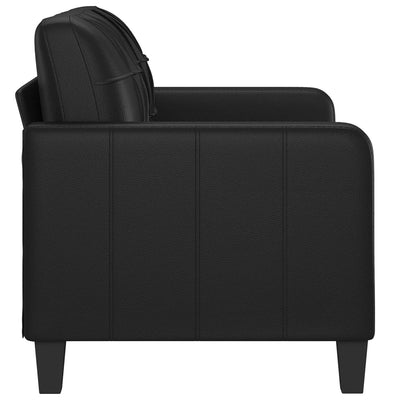 2-Seater Sofa Black 120 cm Faux Leather