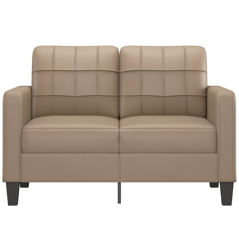 2-Seater Sofa Cappuccino 120 cm Faux Leather