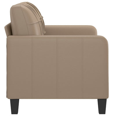 2-Seater Sofa Cappuccino 120 cm Faux Leather