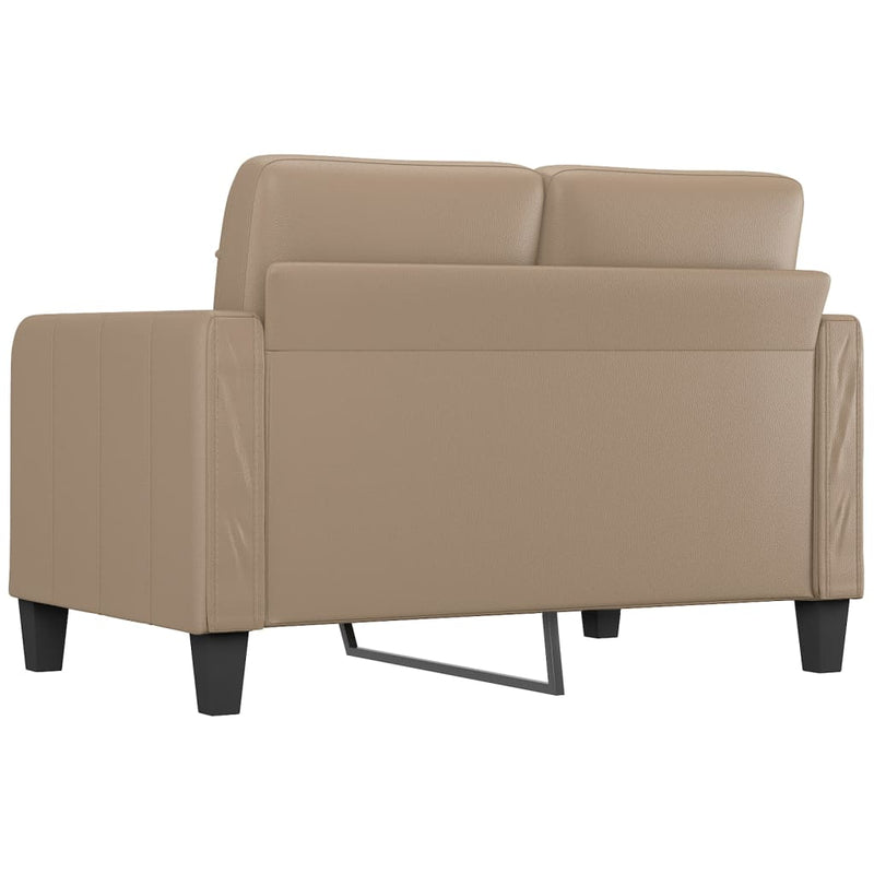 2-Seater Sofa Cappuccino 120 cm Faux Leather