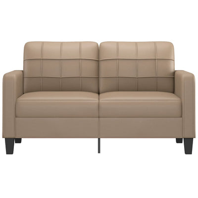 2-Seater Sofa Cappuccino 140 cm Faux Leather