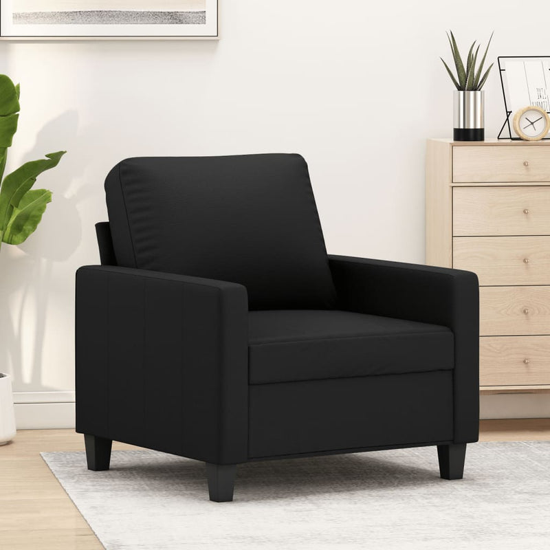 Sofa Chair Black 60 cm Faux Leather