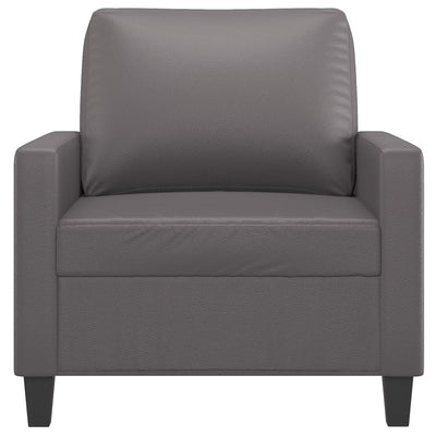 Sofa Chair Grey 60 cm Faux Leather