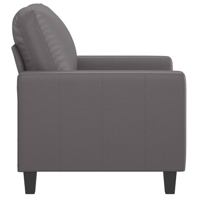 Sofa Chair Grey 60 cm Faux Leather