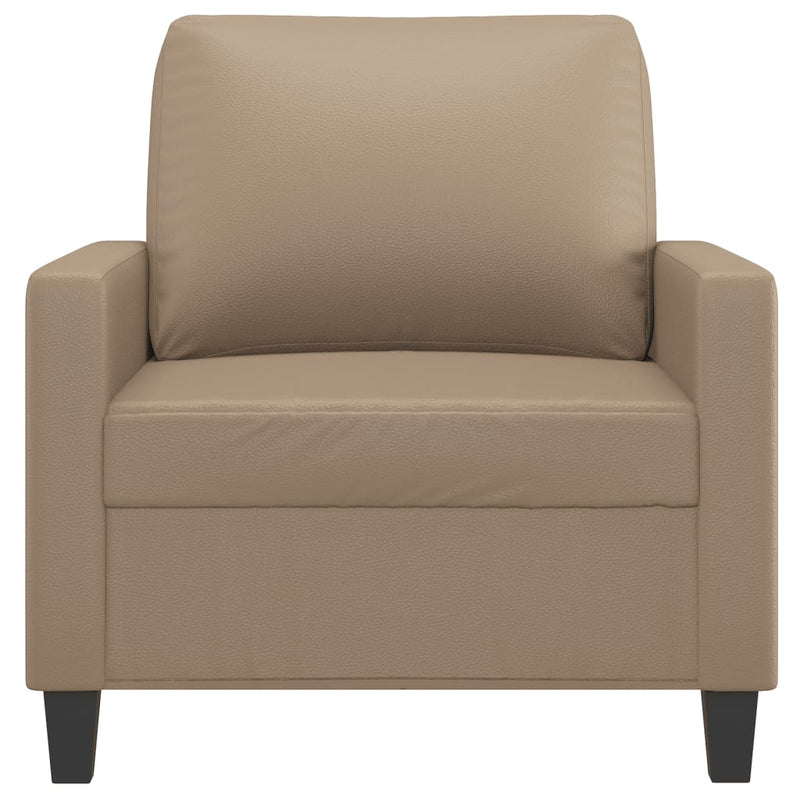 Sofa Chair Cappuccino 60 cm Faux Leather