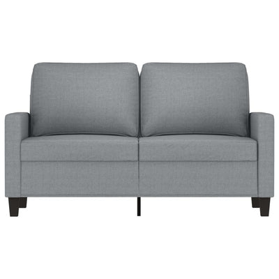 2-Seater Sofa Light Grey 120 cm Fabric