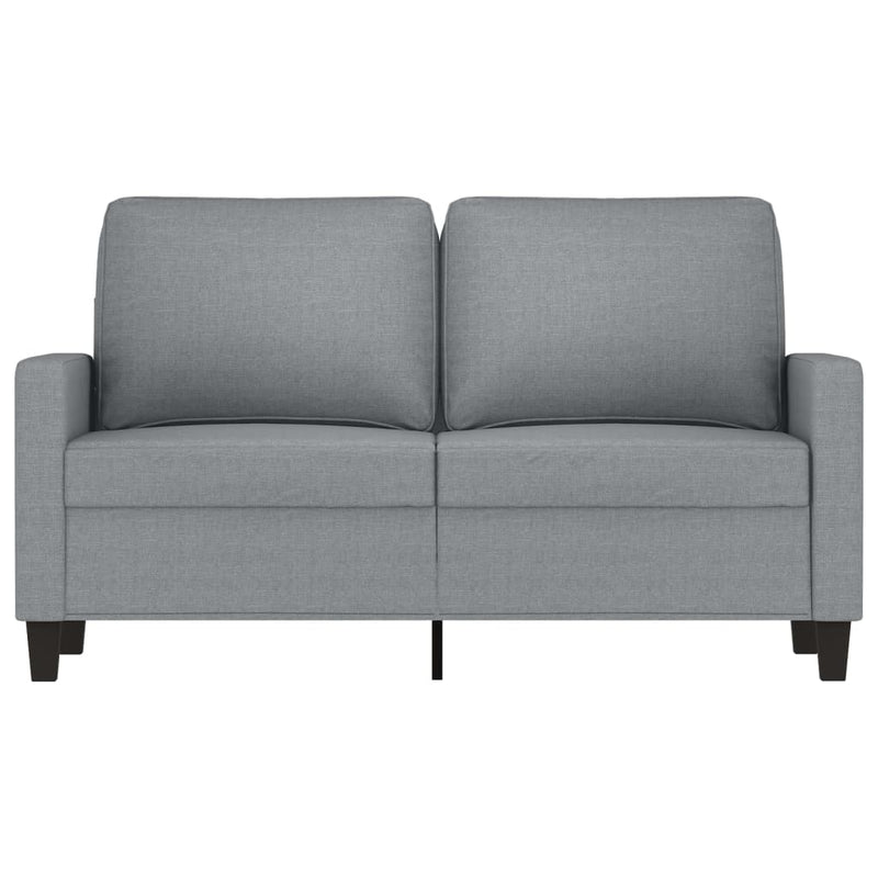 2-Seater Sofa Light Grey 120 cm Fabric