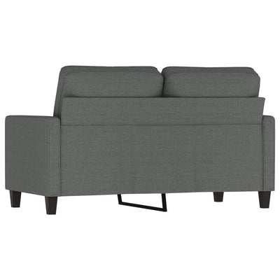 2-Seater Sofa Dark Grey 120 cm Fabric