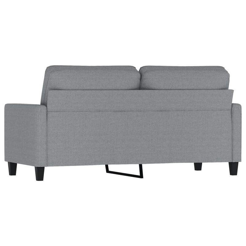 2-Seater Sofa Light Grey 140 cm Fabric