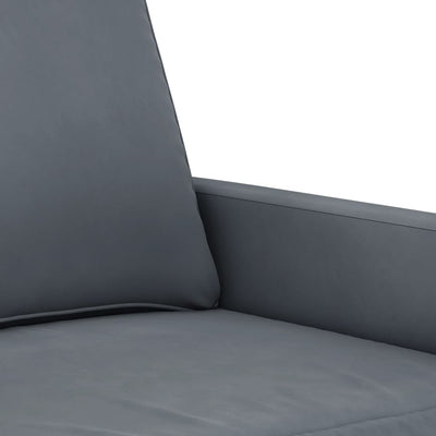 2-Seater Sofa Dark Grey 120 cm Velvet