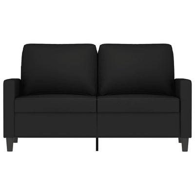 2-Seater Sofa Black 120 cm Velvet