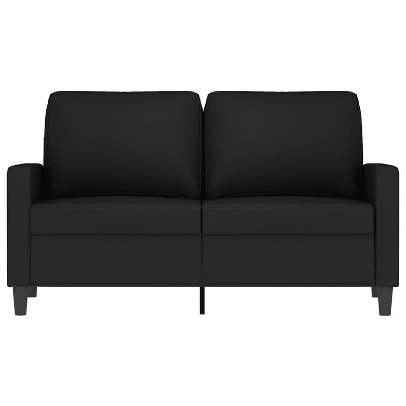 2-Seater Sofa Black 120 cm Velvet