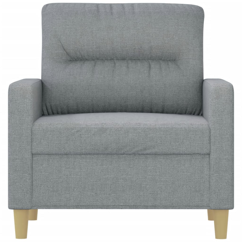 Sofa Chair Light Grey 60 cm Fabric