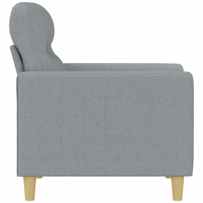 Sofa Chair Light Grey 60 cm Fabric