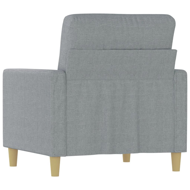 Sofa Chair Light Grey 60 cm Fabric