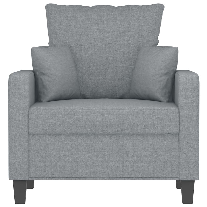 Sofa Chair Light Grey 60 cm Fabric