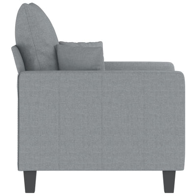 Sofa Chair Light Grey 60 cm Fabric