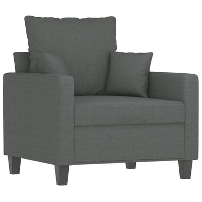 Sofa Chair Dark Grey 60 cm Fabric