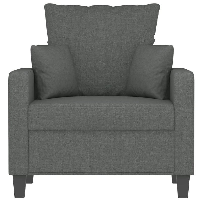 Sofa Chair Dark Grey 60 cm Fabric