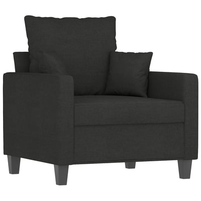 Sofa Chair Black 60 cm Fabric