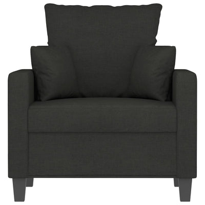 Sofa Chair Black 60 cm Fabric