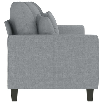 3-Seater Sofa Light Grey 180 cm Fabric