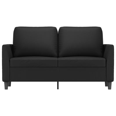 2-Seater Sofa Black 120 cm Faux Leather