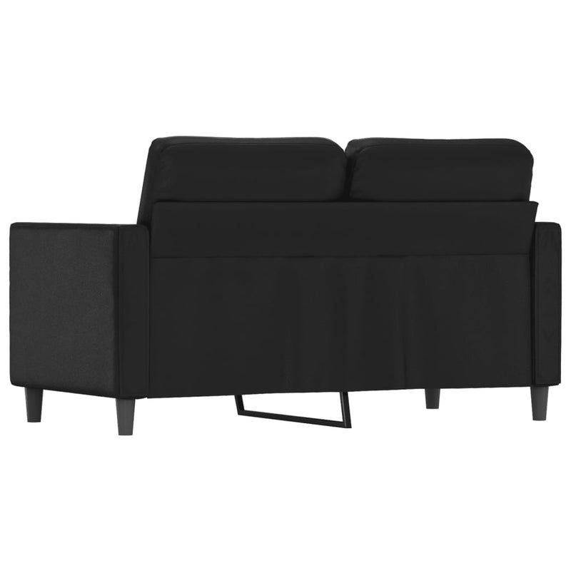 2-Seater Sofa Black 120 cm Faux Leather