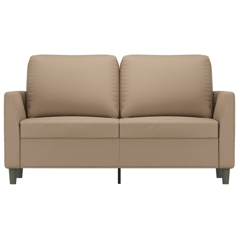 2-Seater Sofa Cappuccino 120 cm Faux Leather