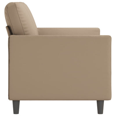 2-Seater Sofa Cappuccino 120 cm Faux Leather