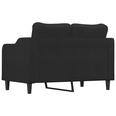 2-Seater Sofa Black 120 cm Fabric