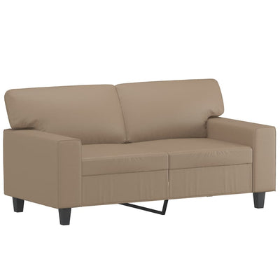 2-Seater Sofa Cappuccino 120 cm Faux Leather