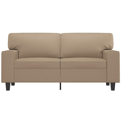 2-Seater Sofa Cappuccino 120 cm Faux Leather