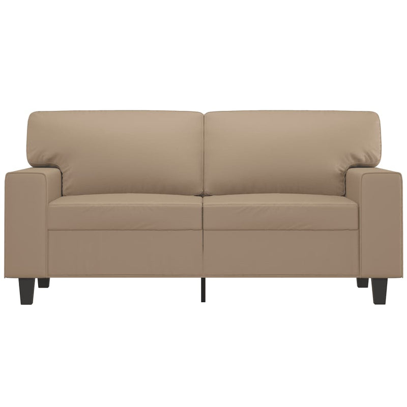 2-Seater Sofa Cappuccino 120 cm Faux Leather