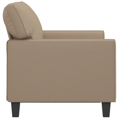 2-Seater Sofa Cappuccino 120 cm Faux Leather