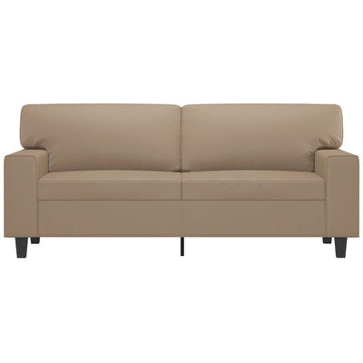 2-Seater Sofa Cappuccino 140 cm Faux Leather